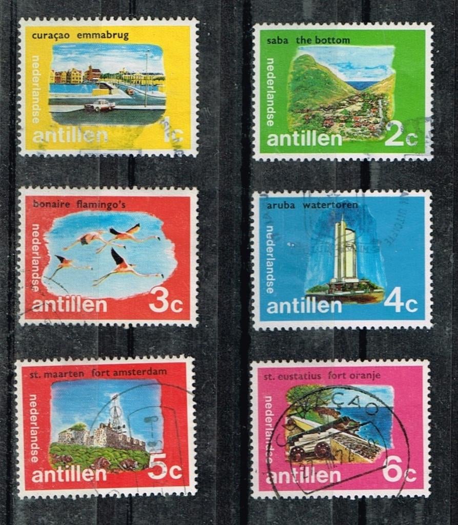 Postzegels uit de Ned. Antillen - K 5610 - toerisme, Postzegels en Munten, Verzenden, Gestempeld