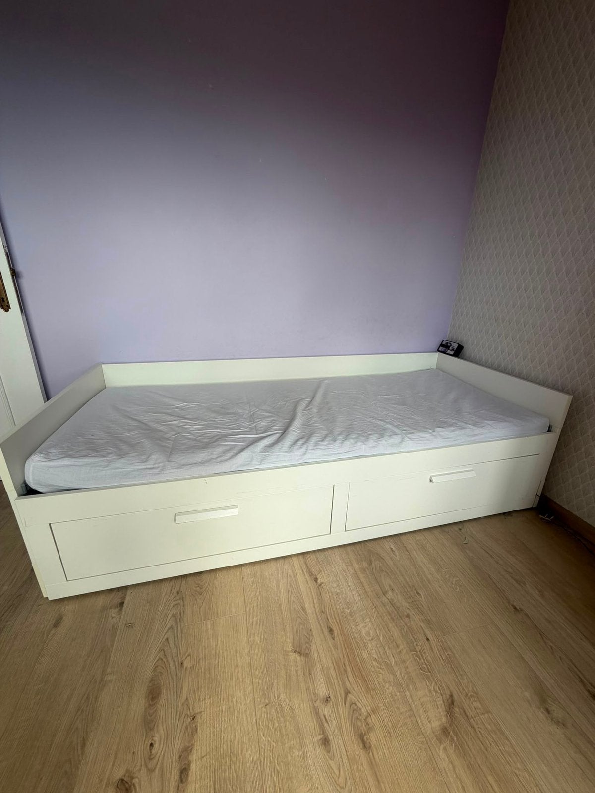 Uitschuifbaar bed, Ophalen, Gebruikt, 70 tot 85 cm, Lattenbodem