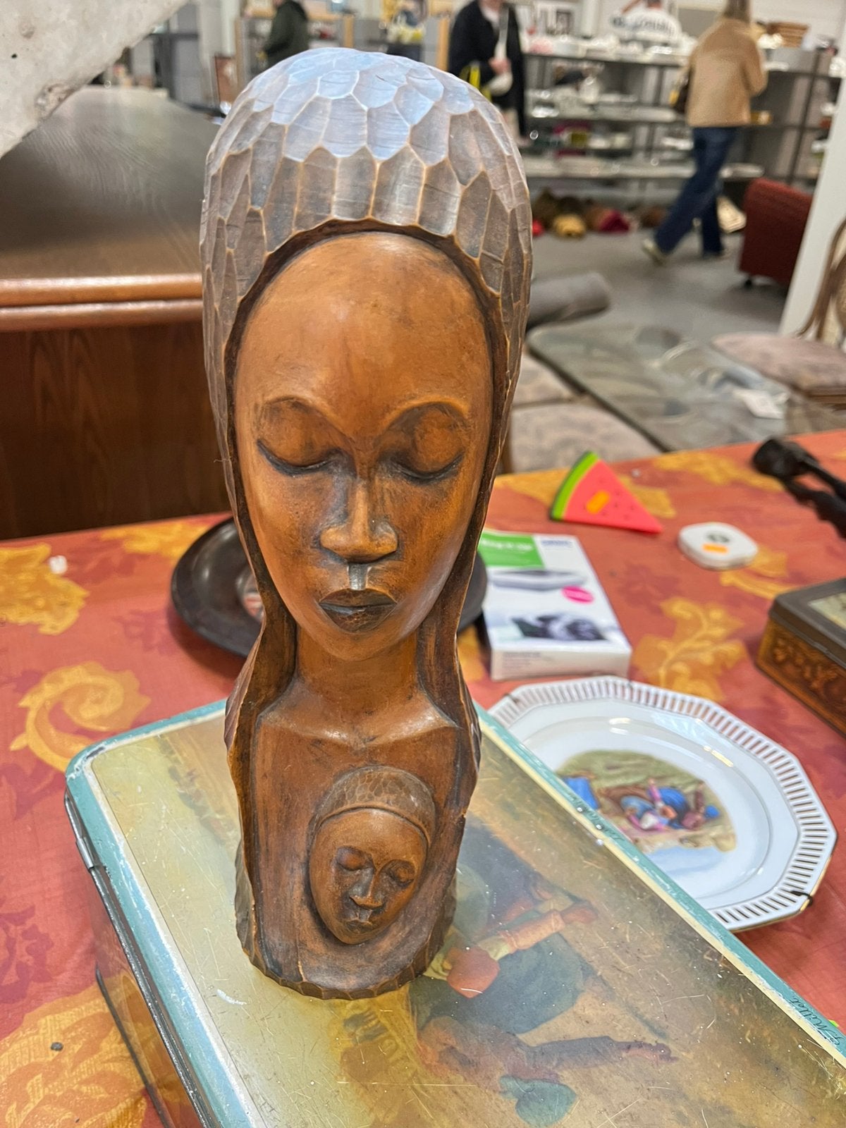 Afrikaanse buste vrouw, Antiek en Kunst, Ophalen
