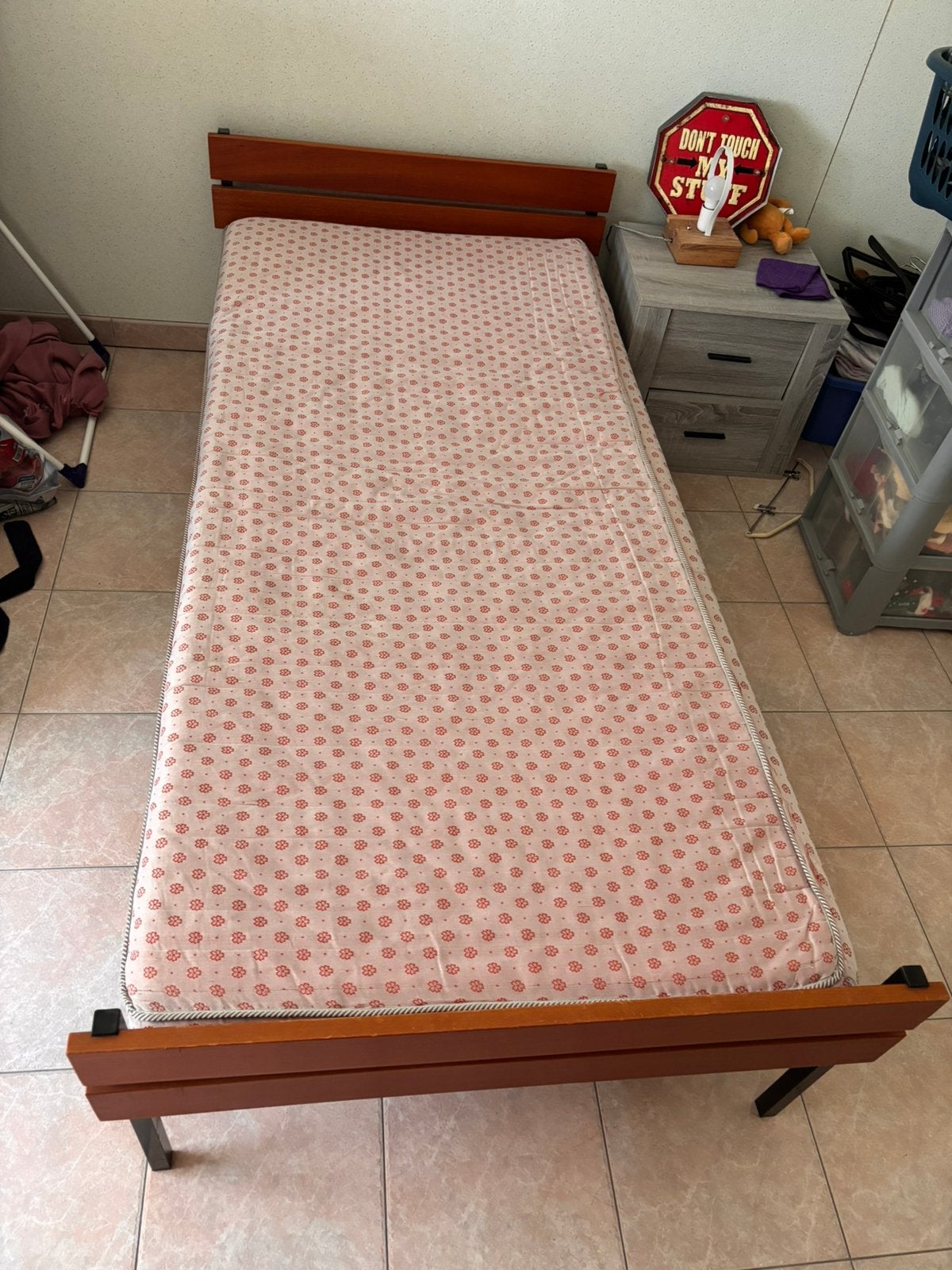 2x 1-persoonsbed, Huis en Inrichting, Slaapkamer | Bedden, Ophalen, Gebruikt, 90 cm, Eenpersoons