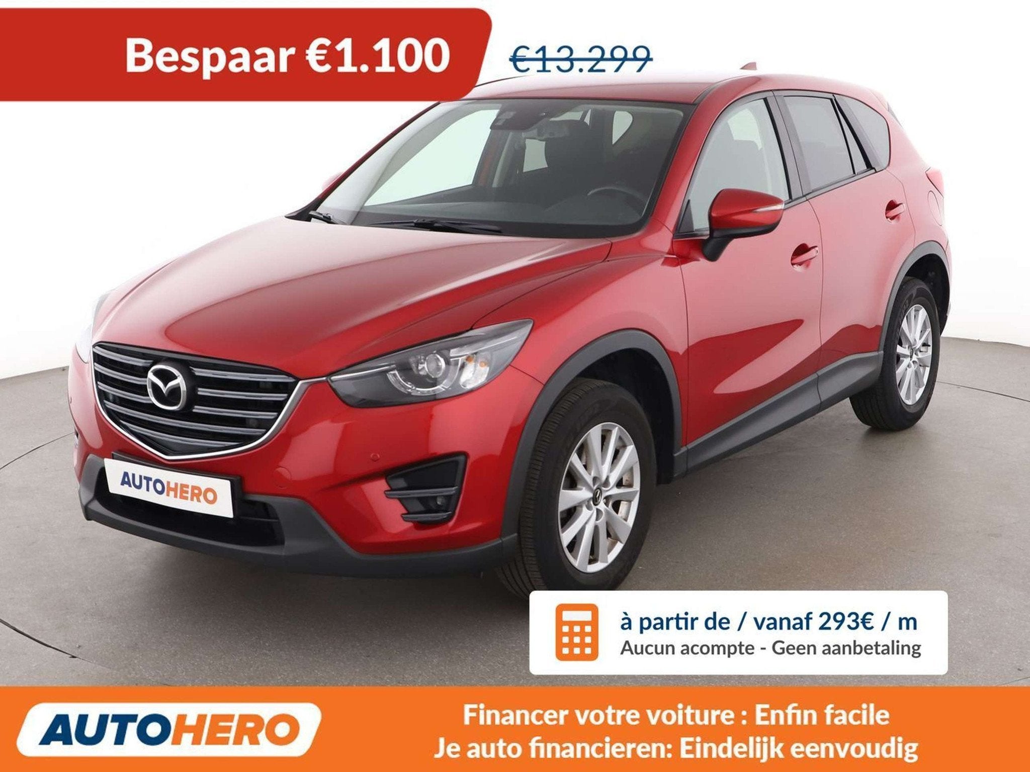 Mazda CX-5 2.0 Attraction 2WD (année de construction 2015), Autos, Rouge, Achat, 139 g/km, Noir