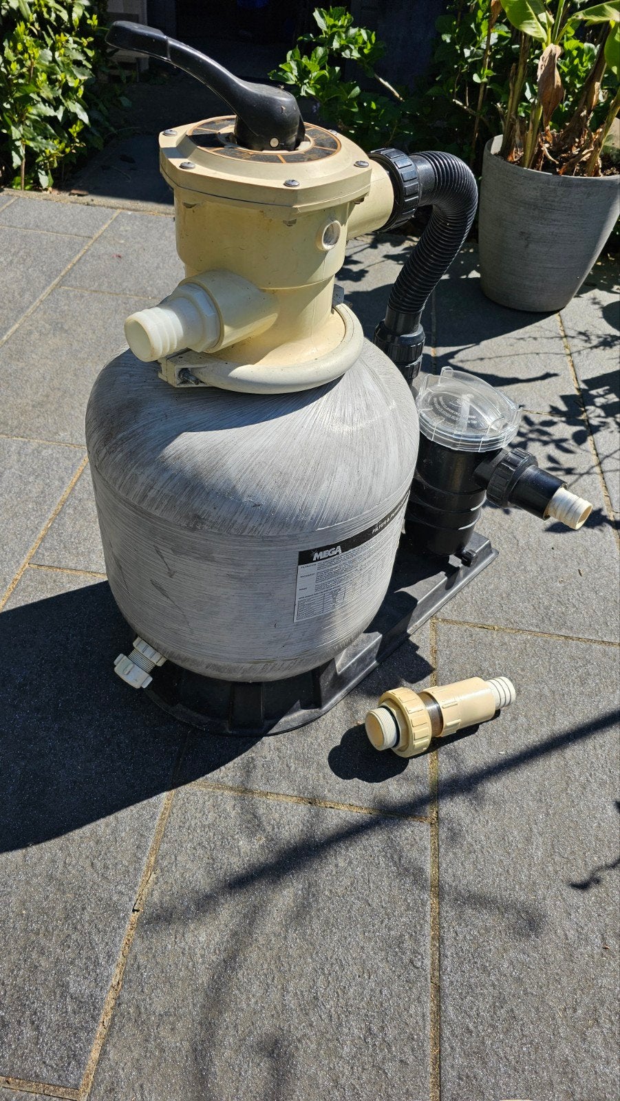 zandfilter zwembad met toebehoren, Ophalen, Gebruikt, Filter
