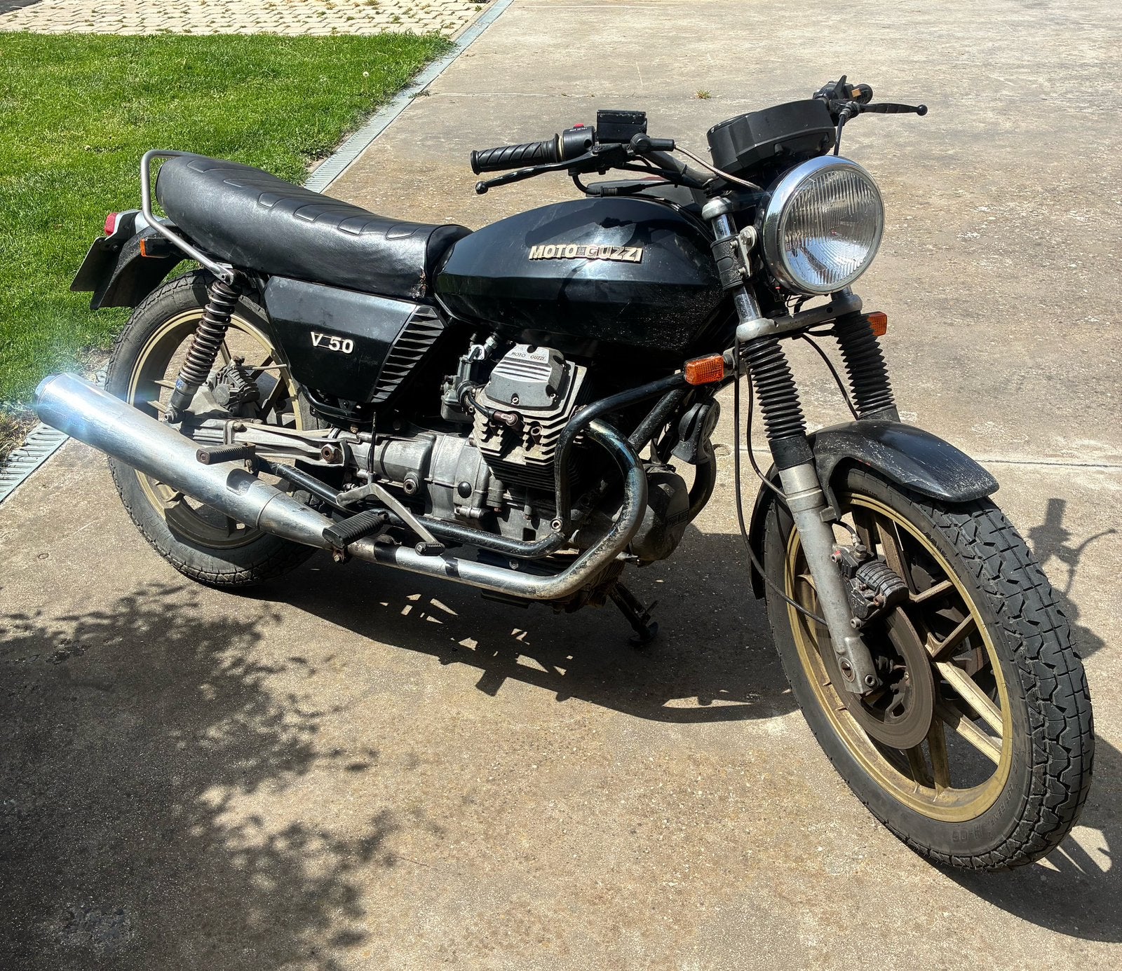 Moto Guzzi V50/2, 2 cylindres, Particulier, 490 cm³, Permis Moto A2 minimum