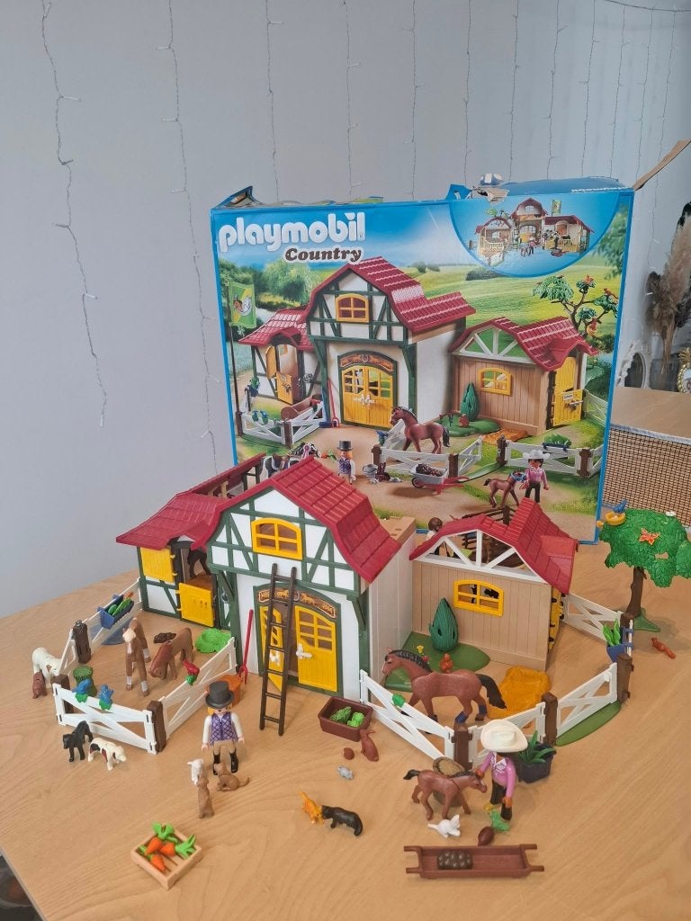 Playmobil Country Ponypark, Kinderen en Baby's, Ophalen, Gebouw, Complete set, Zo goed als nieuw