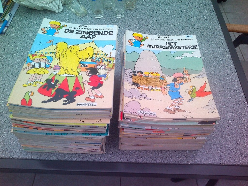 57 Jommeke strips met de witte achterkaft., Boeken, Stripverhalen, Meerdere stripboeken, Ophalen of Verzenden, Gelezen, Jef Nys.
