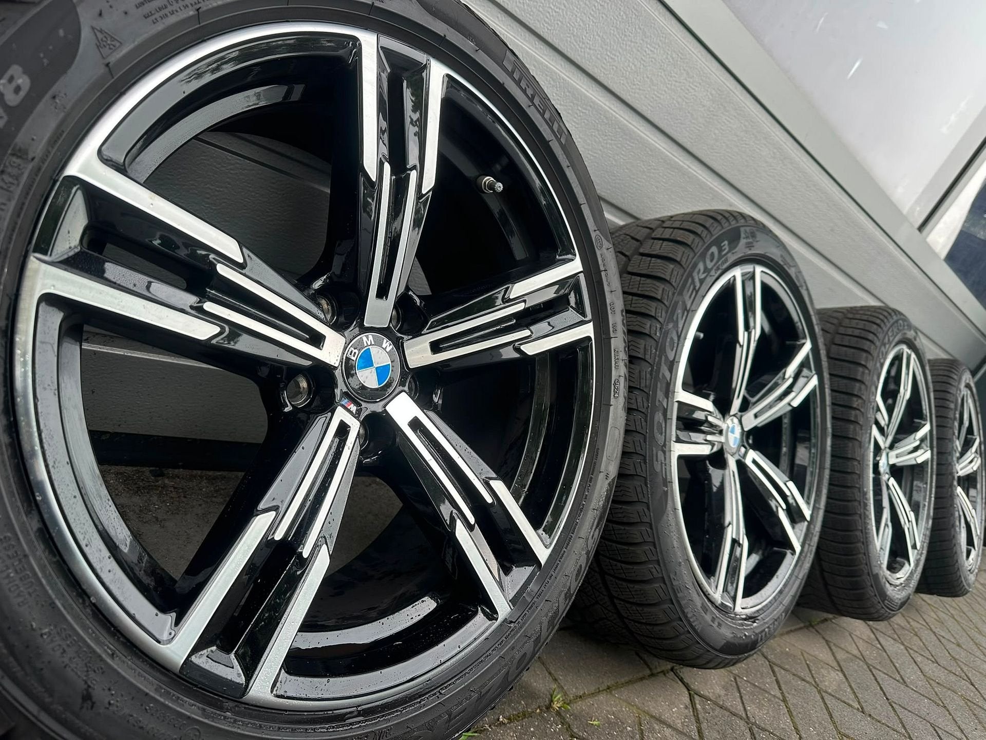 18" BMW 3 4 serie G20 G21 G22 G23 i4 G42 velgen winterbanden, 18 inch, Gebruikt, 255 mm, -