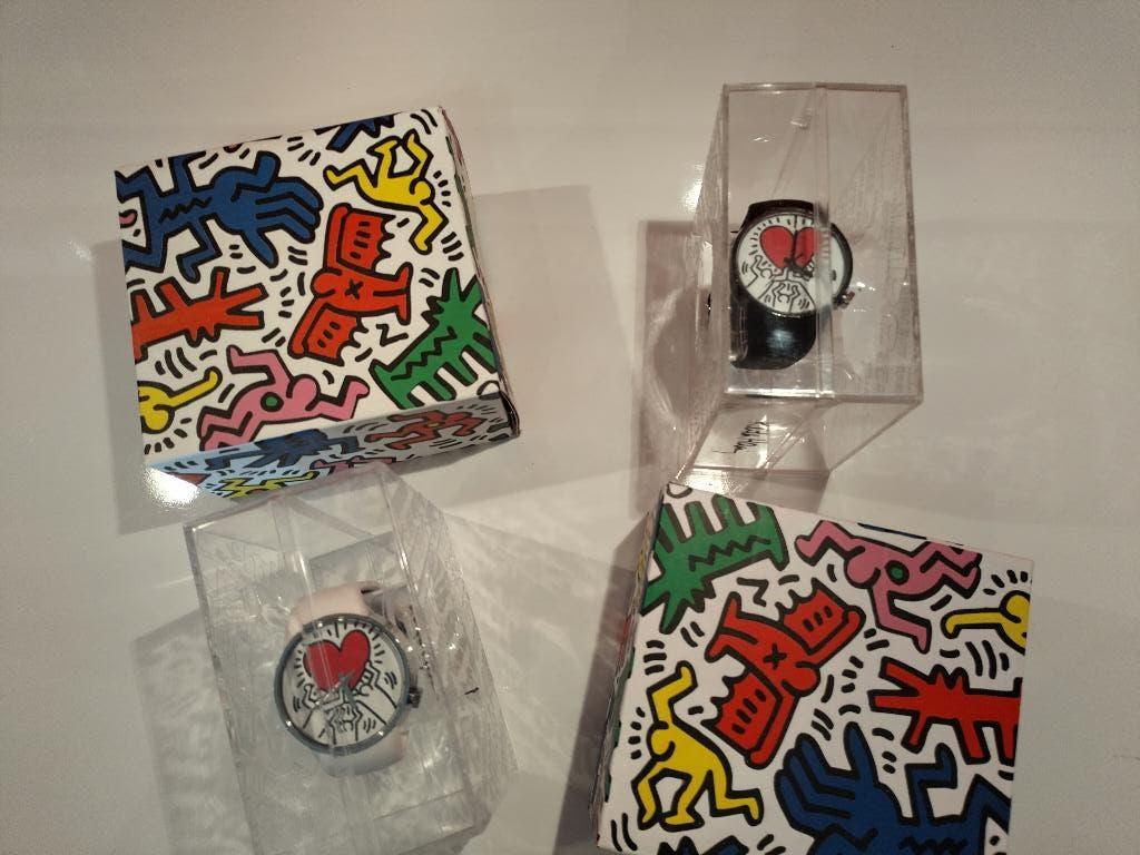 2 Keith Haring horloges ODM-Design, Handtassen en Accessoires, Horloges | Heren, Overige merken, Staal, Polshorloge, Nieuw
