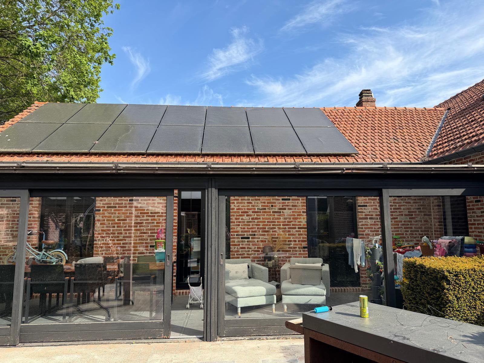 Houten veranda - Zelf af te breken, Tuin en Terras, Overkappingen, Ophalen, Gebruikt, Veranda
