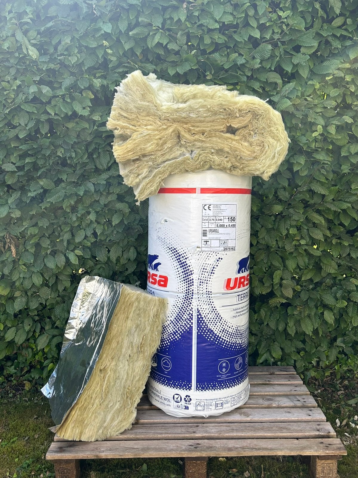 Minerale wol isolatie met aluminium cachering, Doe-het-zelf en Bouw, Ophalen, Nieuw, Glaswol