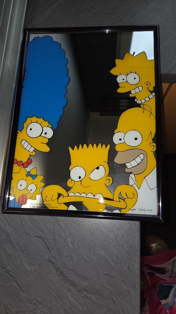 Cadre Miroir Simpson 28×38 cm, Enlèvement, Rectangulaire, Moins de 50 cm, Moins de 100 cm
