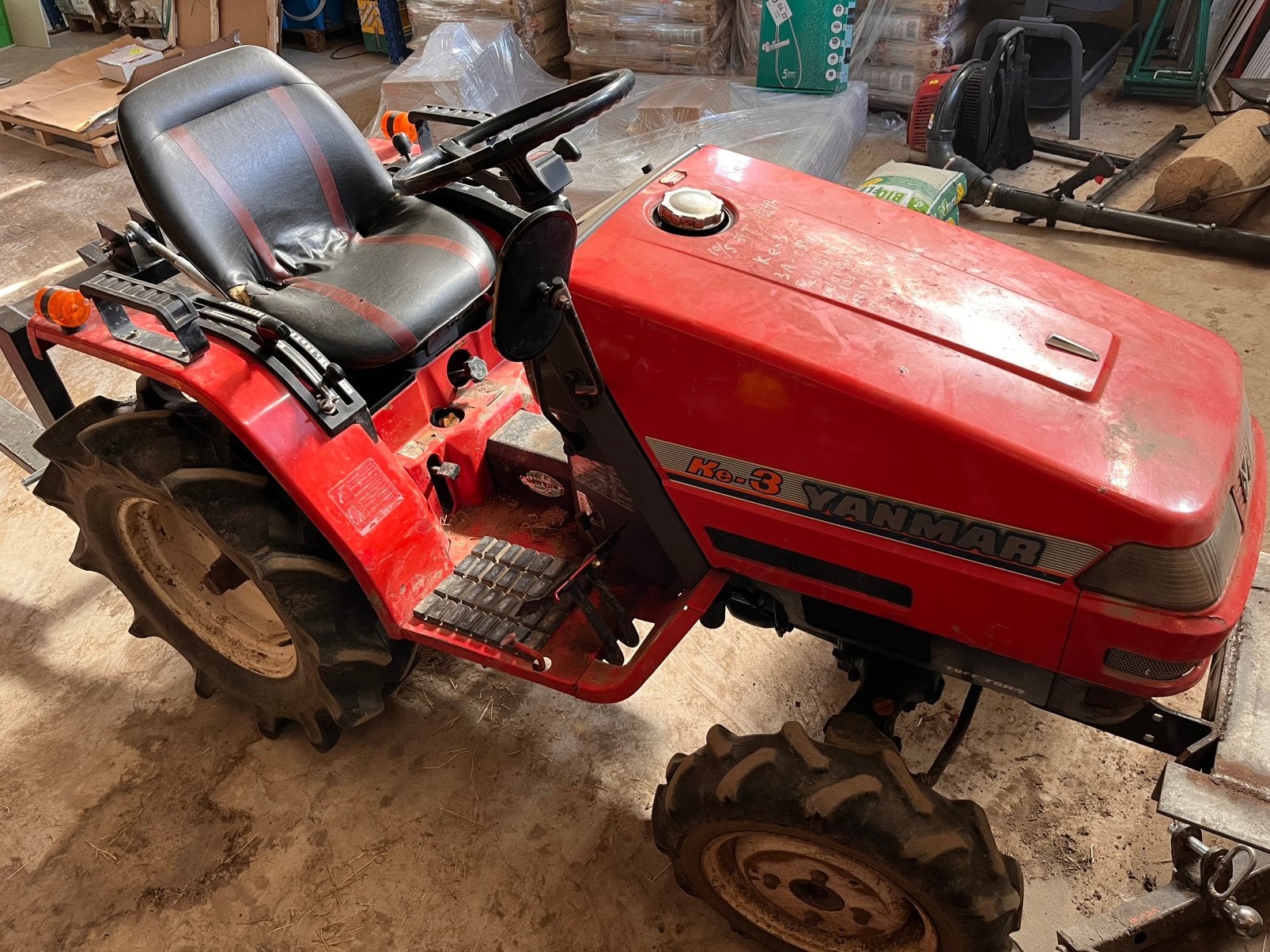Microtacteur yanmar KE3, Ophalen