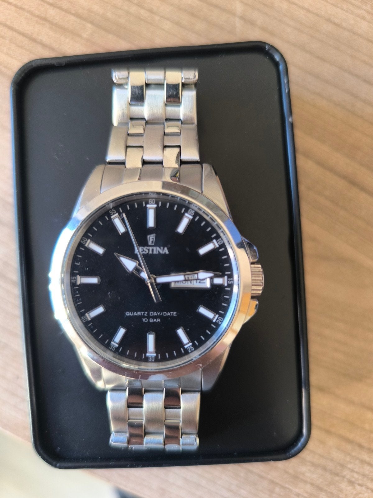 Festina F20357/4 Herenhorloge, Montre-bracelet, Autres marques, Enlèvement ou Envoi, Acier