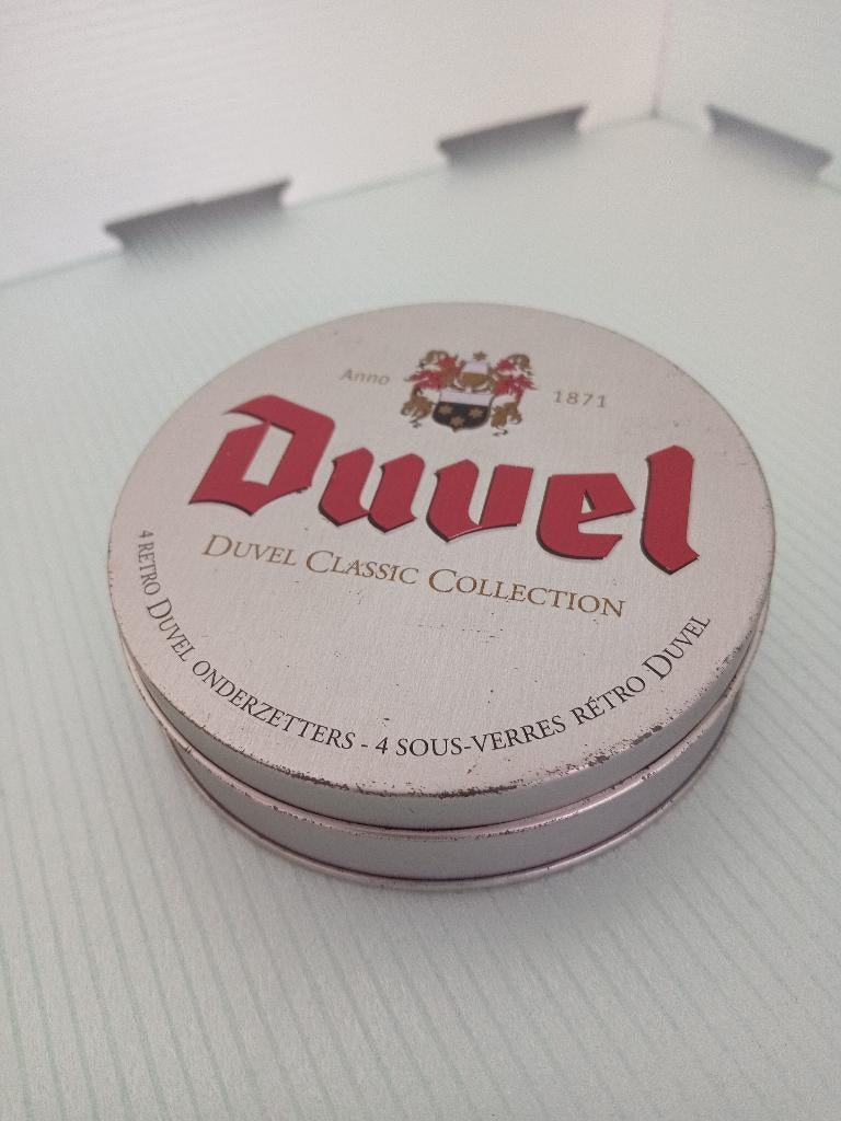 DUVEL Duvel Classic Collection onderzetterbox, Verzamelen, Ophalen of Verzenden, Zo goed als nieuw, Viltje(s), Duvel