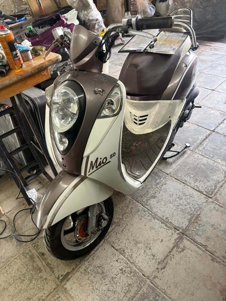 Sym Mio 50 Klasse A, Gebruikt, Klasse A (25 km/u), Benzine, 50 cc