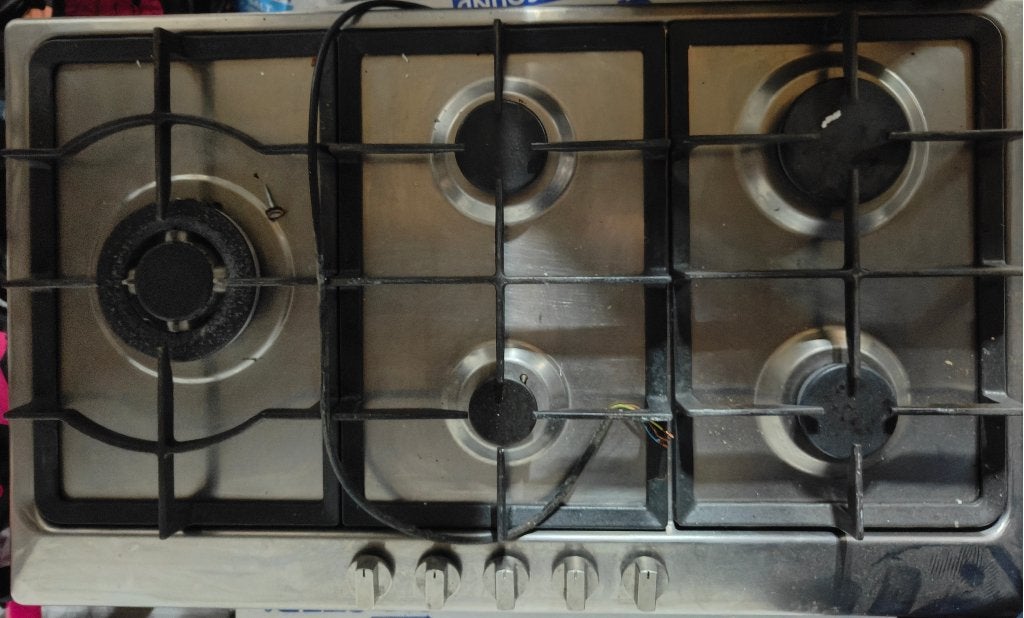 Cuisinière à gaz M-System MGKWL905IX, Electroménager, Tables de cuisson, Gaz, Encastré, Enlèvement, Utilisé