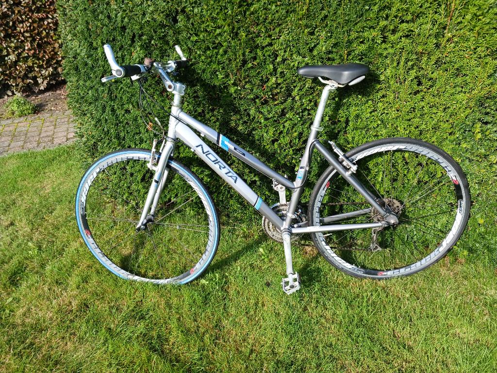 sportieve damesfiets te koop, Fietsen en Brommers, Gebruikt, Velgrem, Versnellingen, 50 tot 53 cm