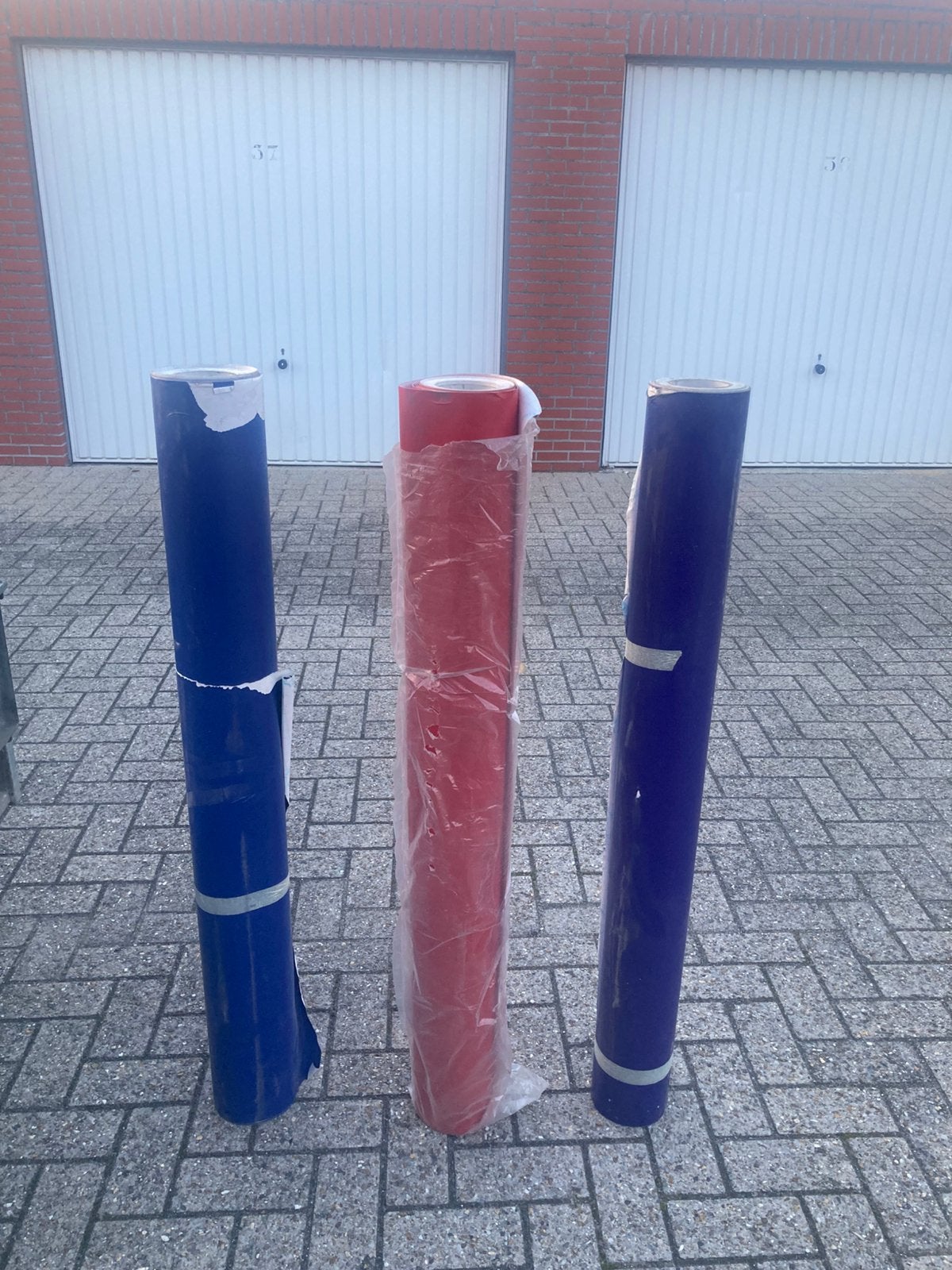 3 rouleaux de film d'emballage, Enlèvement