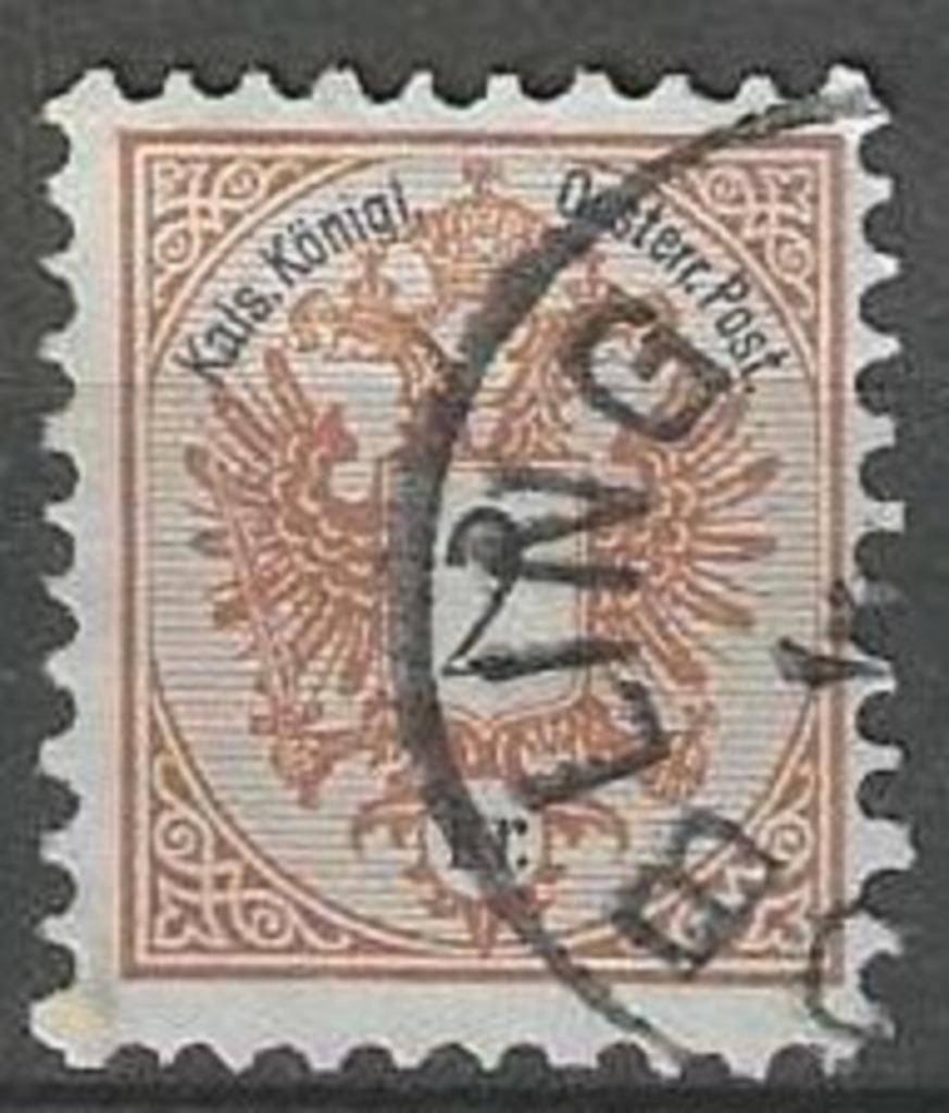 Autriche 1883 - Yvert 40 - Empire turc - 2 km. (ST), Timbres & Monnaies, Timbres | Europe | Autriche, Affranchi, Envoi