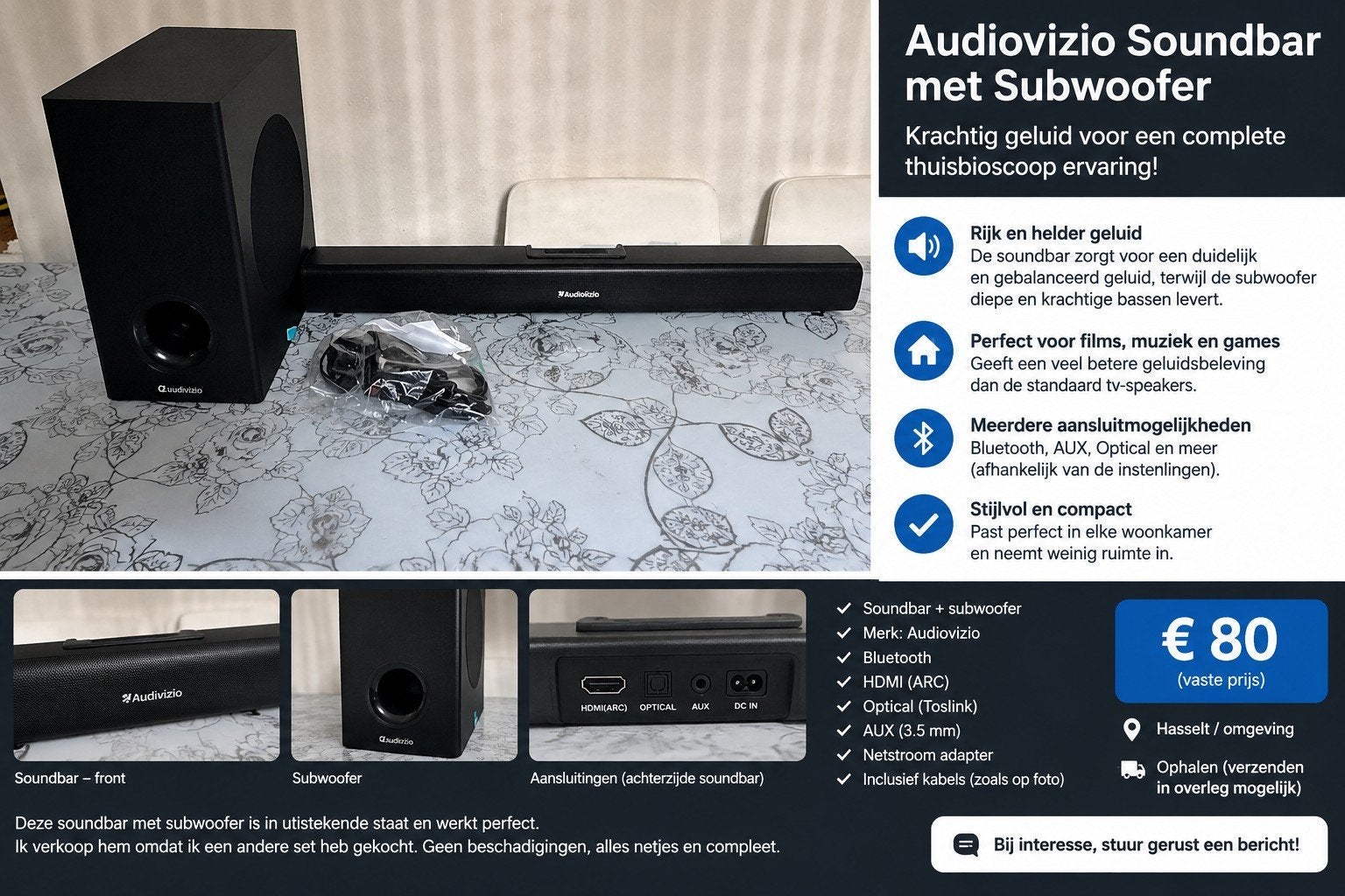 soundbar, Ophalen