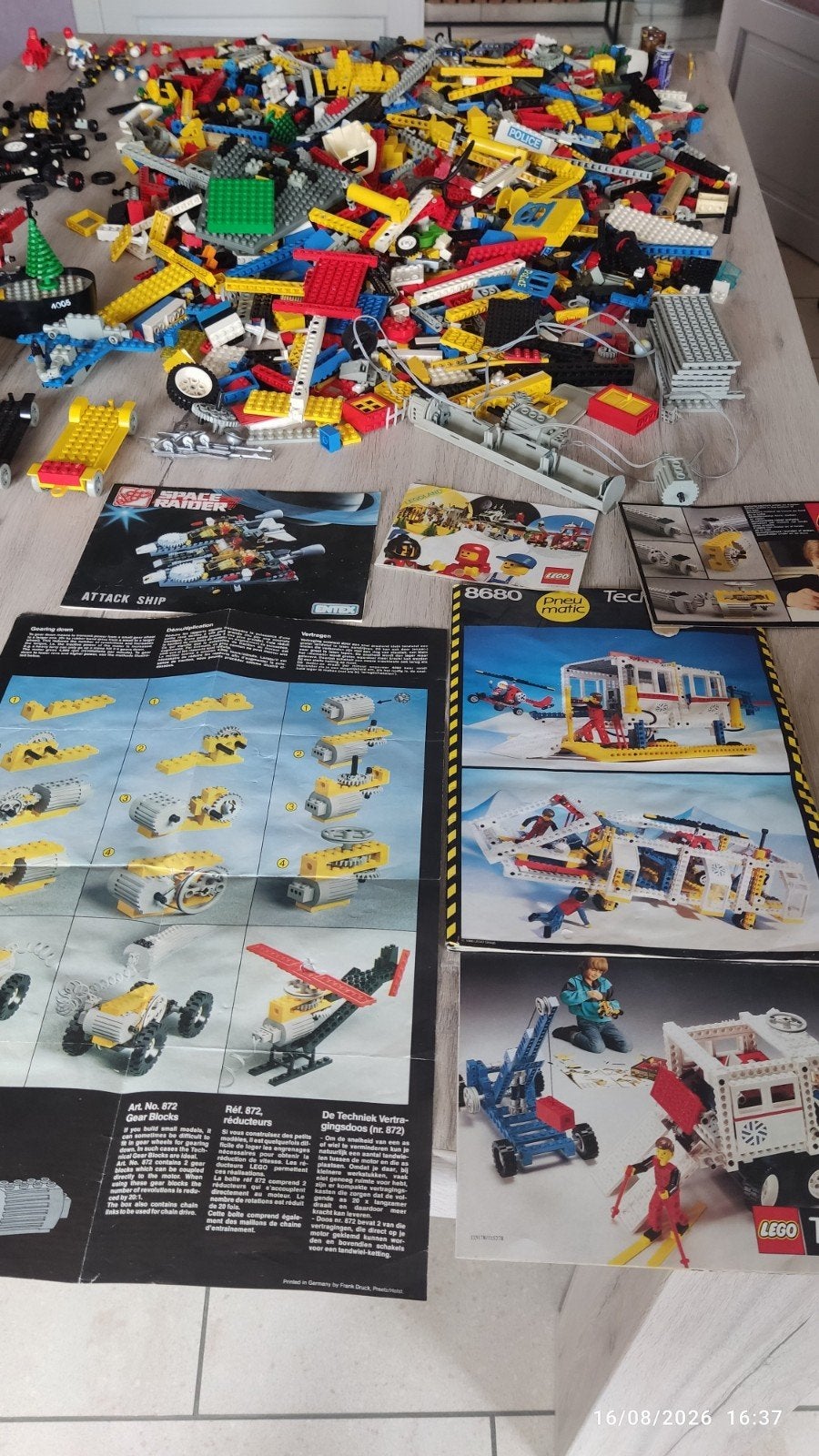 lot de lego technique+ personnages, Enlèvement ou Envoi, Comme neuf, Lego
