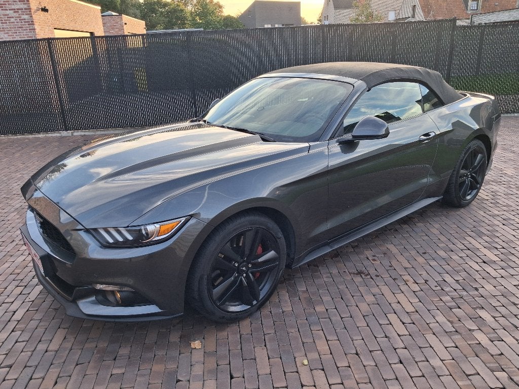 Ford Mustang Convertible 2.3 EcoBoost, Autos, Cuir, Argent ou Gris, Achat, Noir