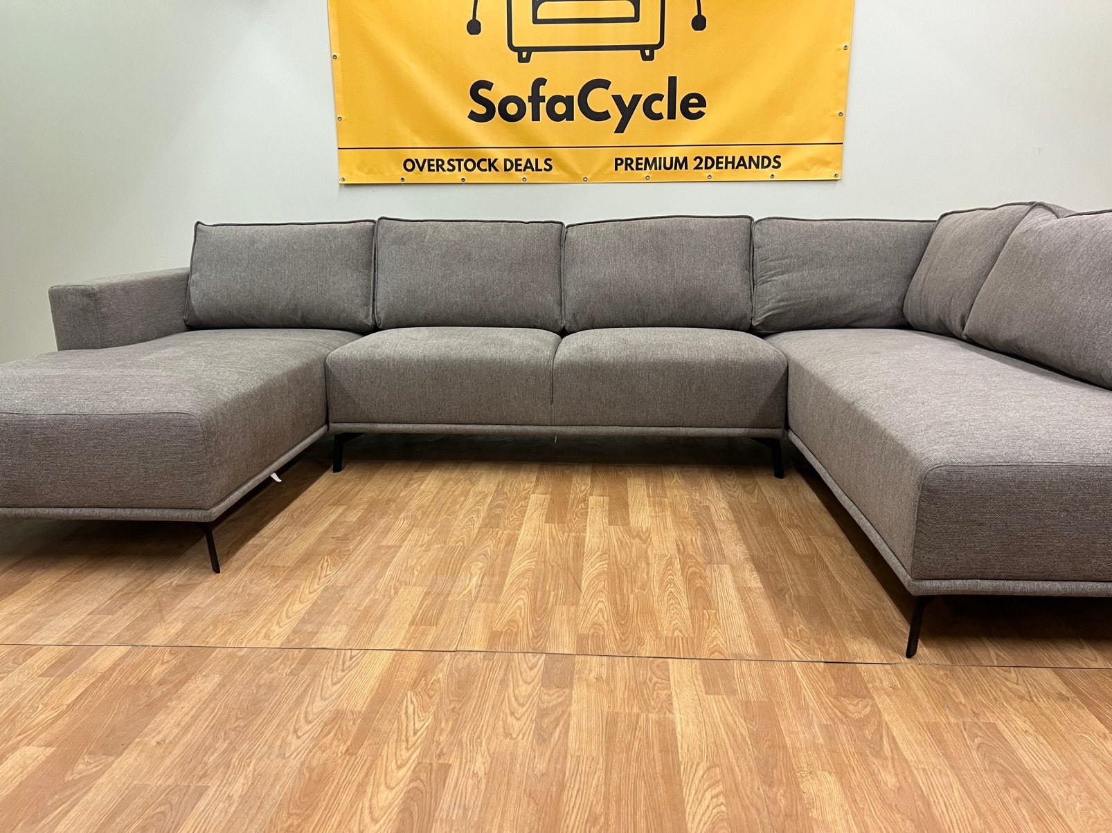 Chaise NEW Overstock - SofaCycle - Siège en U gris, Neuf, Enlèvement ou Envoi, SofaCycle, Info@sofacycle.be