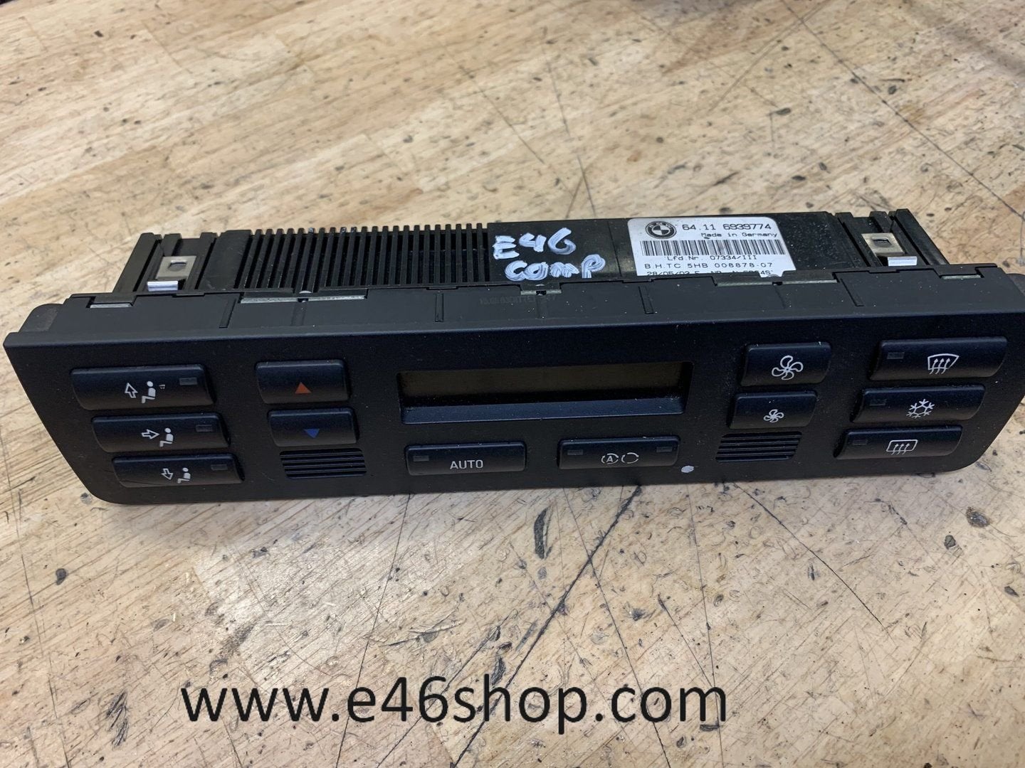 KACHEL AIRCO BEDIENINGSPANEEL BMW E46 OE 6939774, -, Utilisé, -, Enlèvement ou Envoi