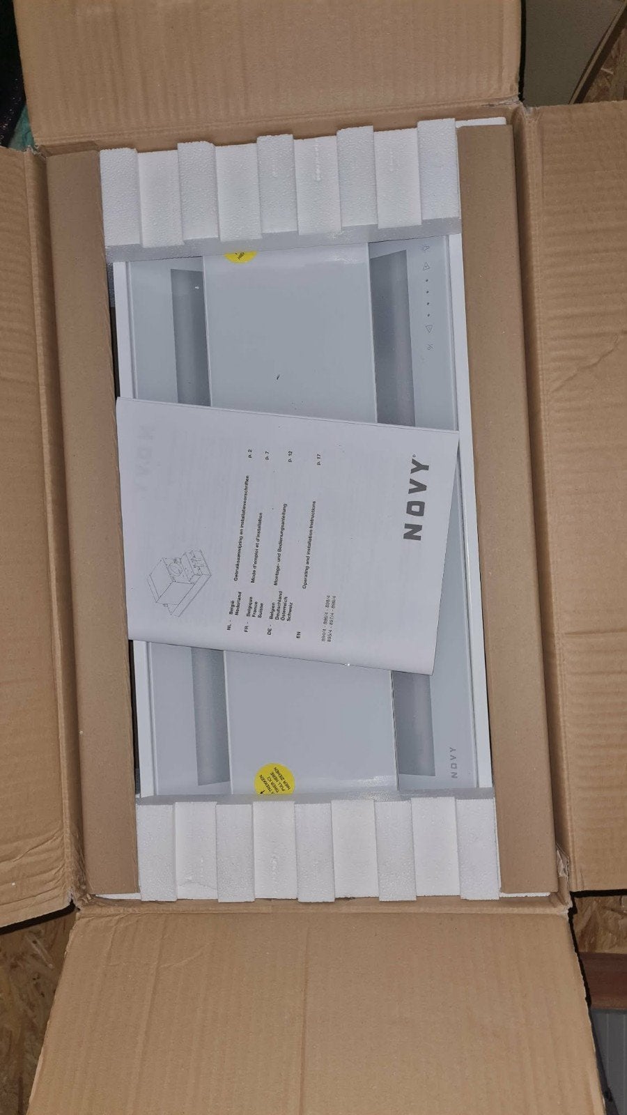 Novy Dampkap 895 Touch, Electroménager, Hottes, Neuf, Encastré, 400 à 600 m³/h, Recyclage, Enlèvement ou Envoi