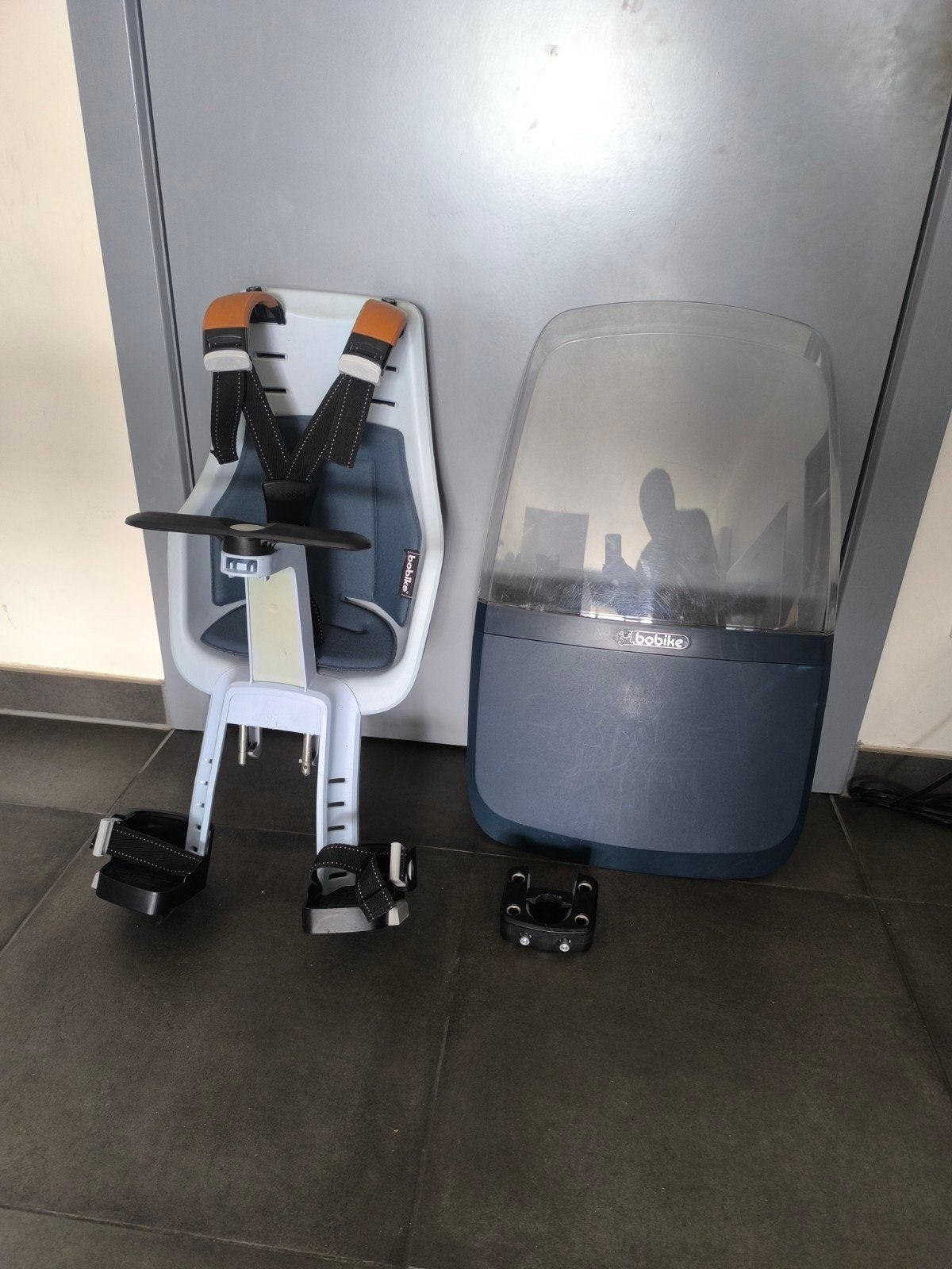 Fietsstoel Bobike Exclusive Mini met Windscherm, Fietsen en Brommers, Ophalen, Bobike Exclusive, 0 t/m 18 kg, Voorzitje