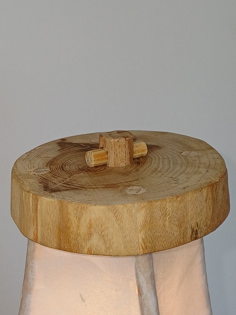 Luminaire artisanal, Neuf, Autres culots, Bois, Enlèvement ou Envoi