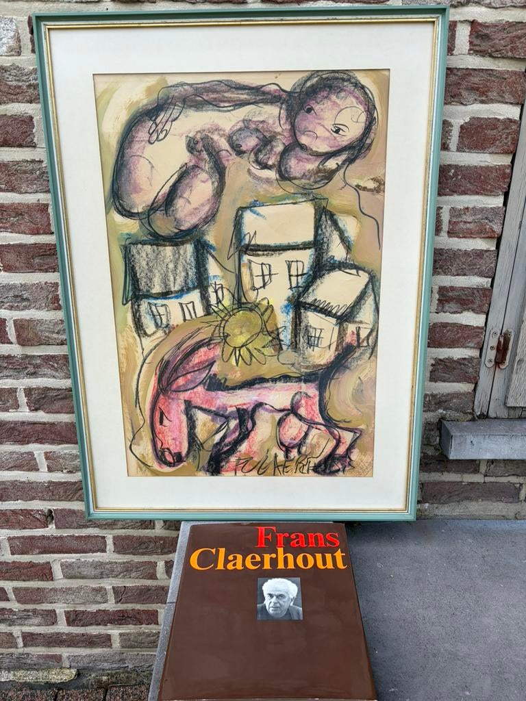 Œuvre de Frans Claerhout + livre, Enlèvement