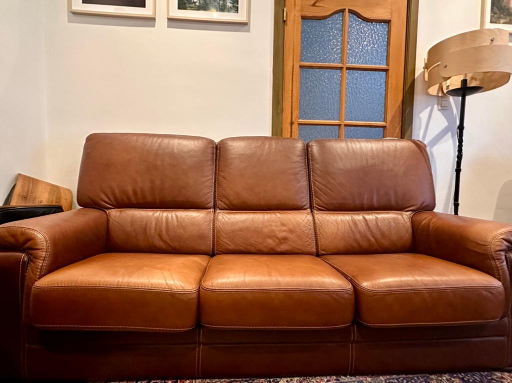 Italiaanse leren lounge, Ophalen, Gebruikt