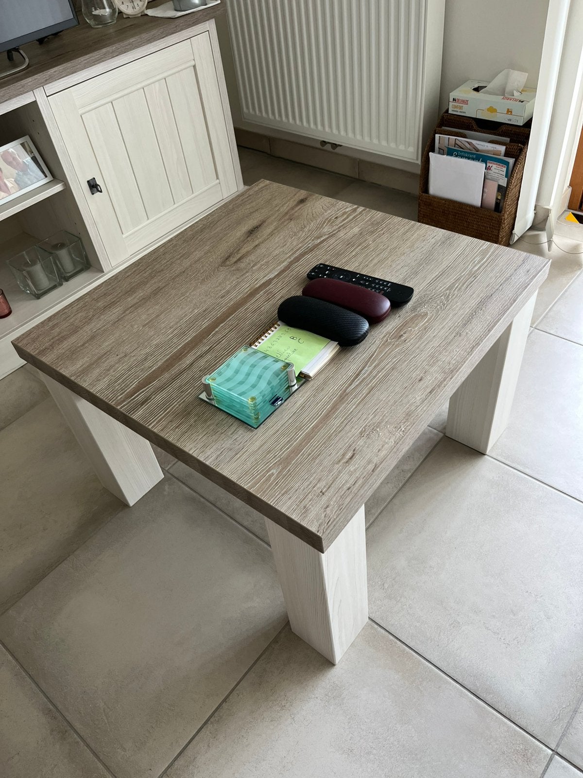 Salontafel York crystal Oak, Maison & Meubles, Neuf, 50 – 75, 50 à 100 cm, Carré