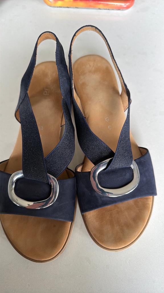 Gabor Dames sandalen blauw., Kleding | Dames, Schoenen, Ophalen, Zo goed als nieuw, Blauw