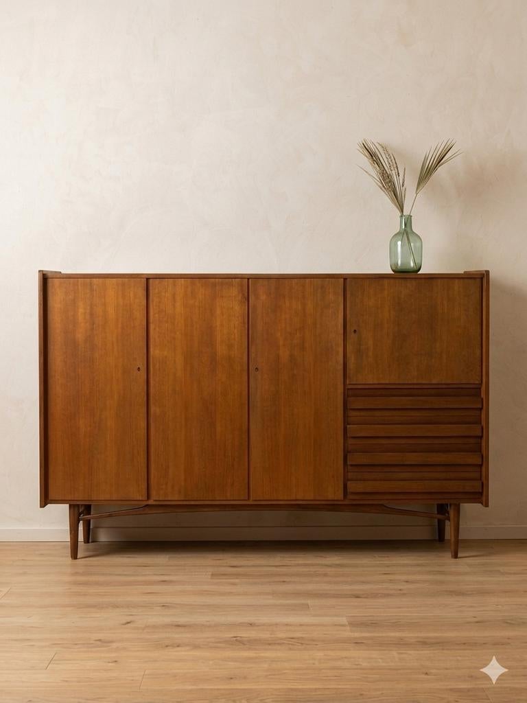 Vintage mid century wandkast | highboard, Ophalen
