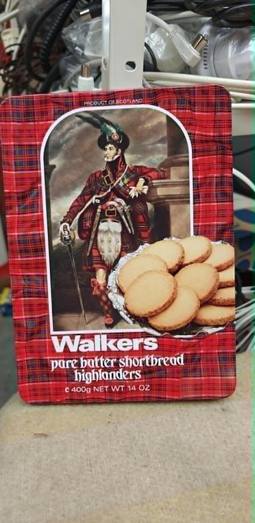 blik metalen doos Walkers Schotland koekjes 400gr, Enlèvement ou Envoi, Comme neuf, Biscuits, Autres marques