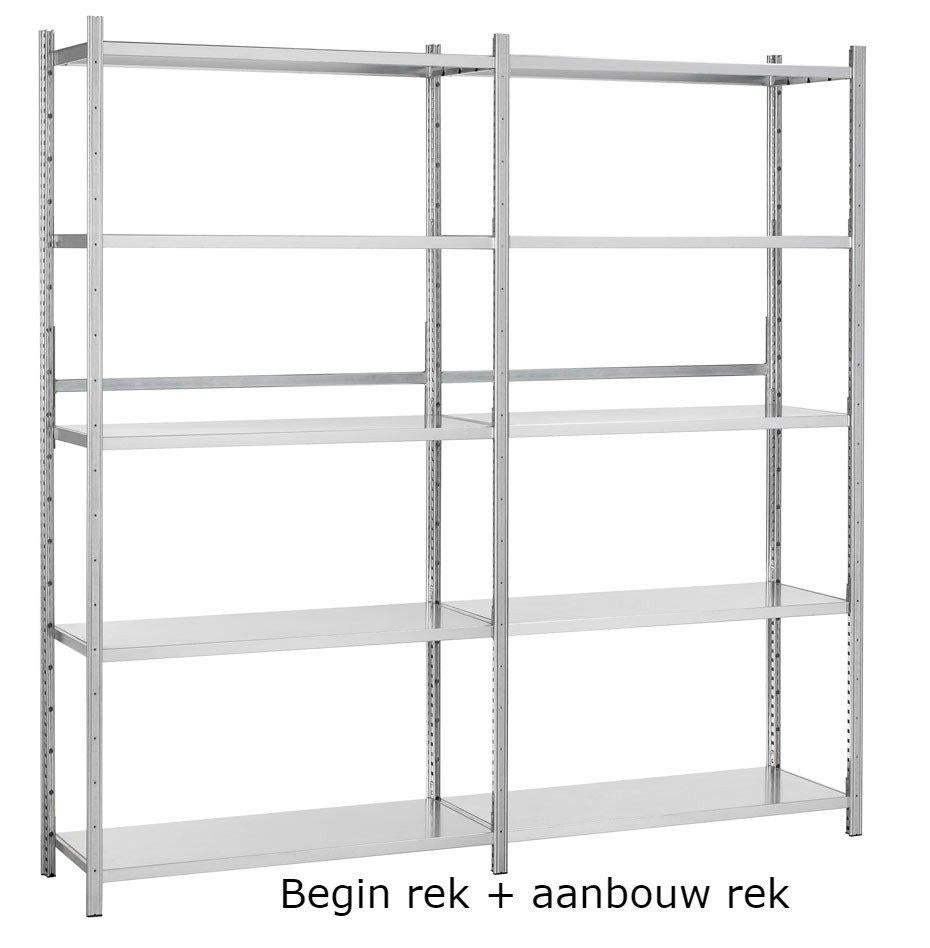 aanbouw rek gegalvaniseerde stelling 60x100, Zakelijke goederen, Kantoor en Winkelinrichting | Magazijn, Stelling en Opslag, Ophalen