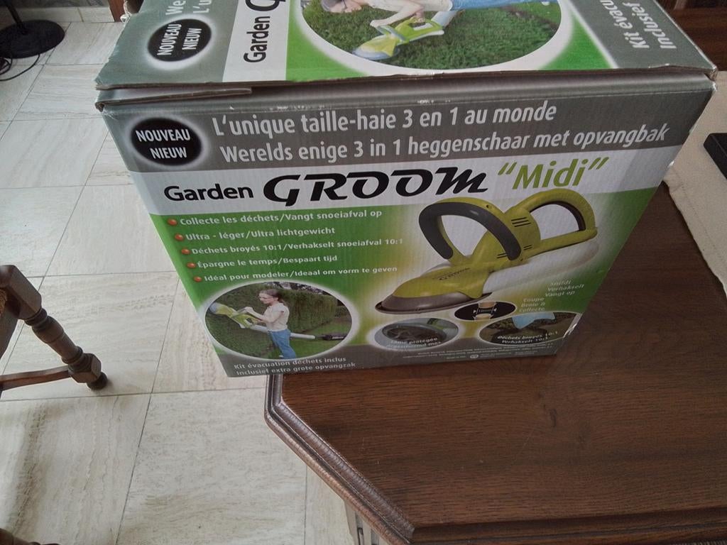 Groom heggenschaar met opvangbak, Enlèvement, Neuf, Garden groom