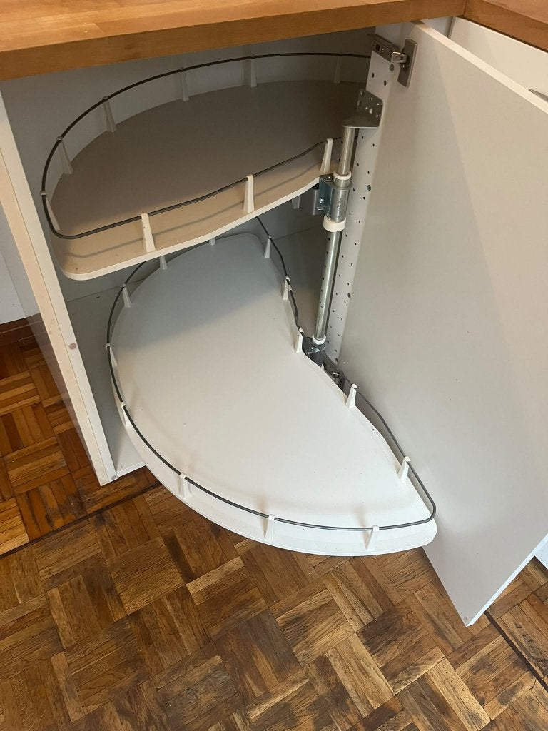 UTRUSTA Carrousel onderhoekkast, wit, 88 cm, 25 à 50 cm, Moins de 100 cm, Enlèvement, Utilisé
