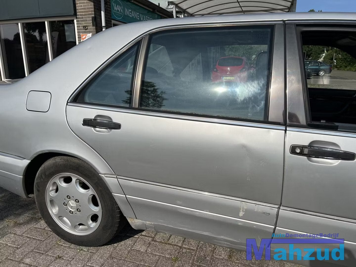 MERCEDES S KLASSE W140 Zilver rechts achter deur 1991-1998, Gebruikt, Mercedes-Benz AG, Deur, Mercedes-Benz