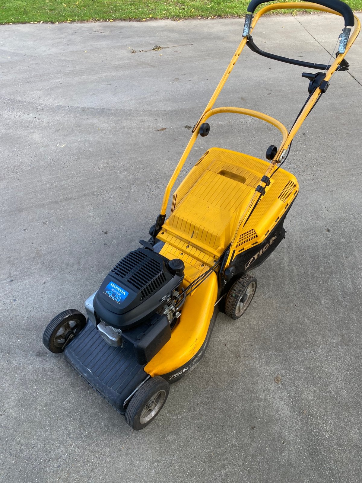 Nette STIGA Turbo 47S Combi Benzine Grasmaaier Honda 4.5 PK, Tuin en Terras, Ophalen, Zo goed als nieuw