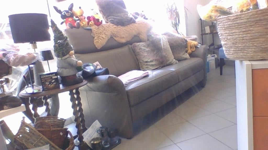 HEEL MOOIE LEDEREN ZETEL, Huis en Inrichting, Ophalen, Zo goed als nieuw, Driepersoons