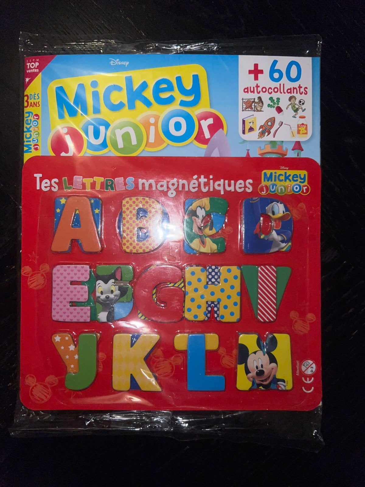 Tes lettres magnétiques (Mickey Junior), Enlèvement, Neuf