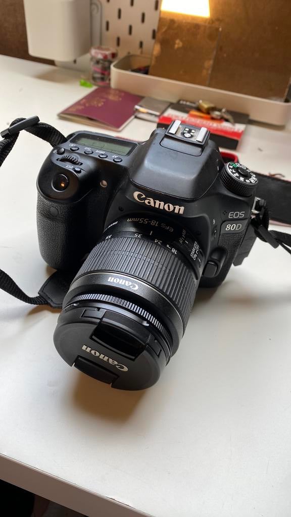 Canon Eos 80D, Audio, Tv en Foto, Ophalen, Zo goed als nieuw, Spiegelreflex, Canon