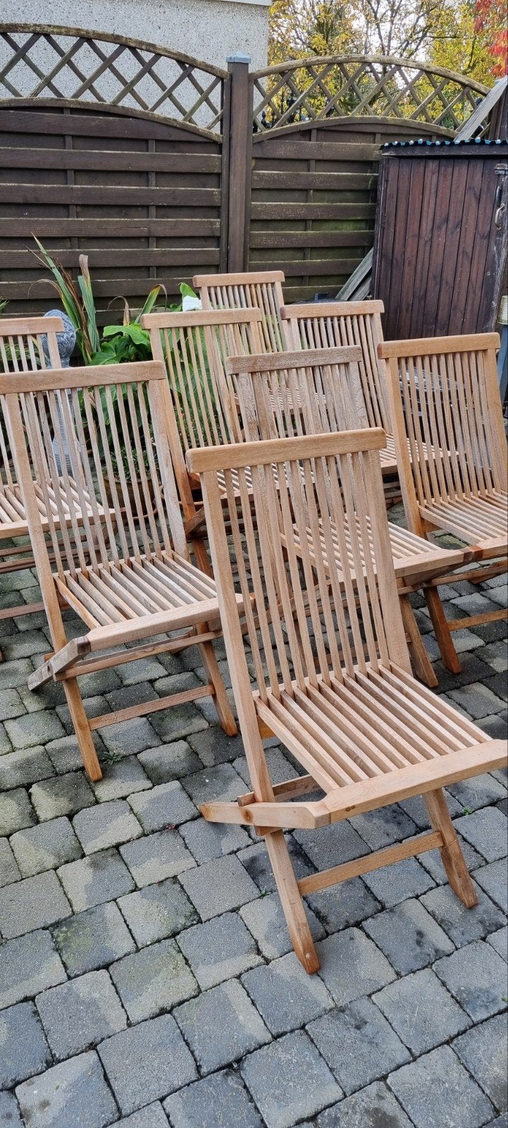 chaises de jardin très solides et pliables 8 pièces, Enlèvement