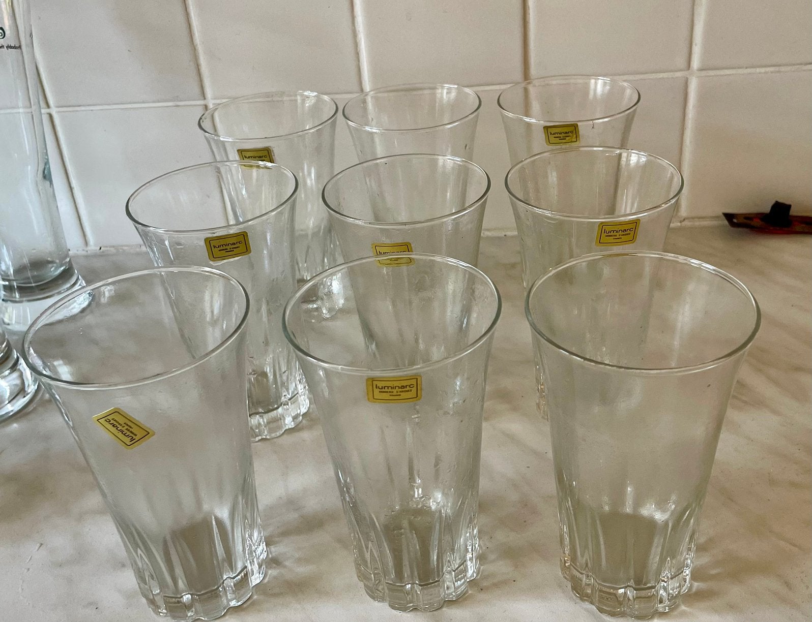 Vintage “Lancer Tumbler” Longdrinkglas jaren 70 voor pastis, Ophalen of Verzenden, Zo goed als nieuw