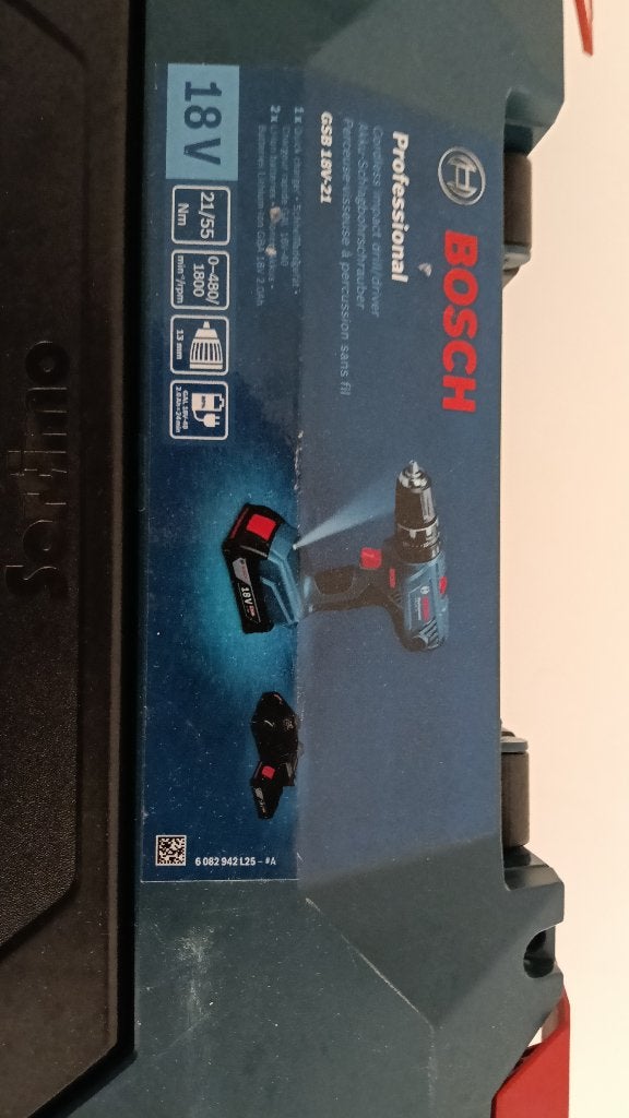 Ligne bleue professionnelle Bosch 18 V 4 Ah, Bricolage & Construction, 600 watts ou plus, Comme neuf, Enlèvement, Vitesse variable