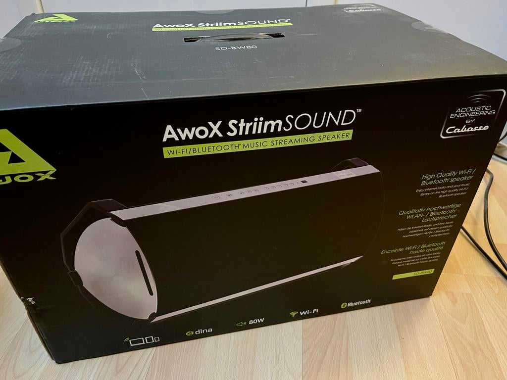 Enceinte Awox Striimsound, Enlèvement, Comme neuf, Moins de 60 watts, Autres marques