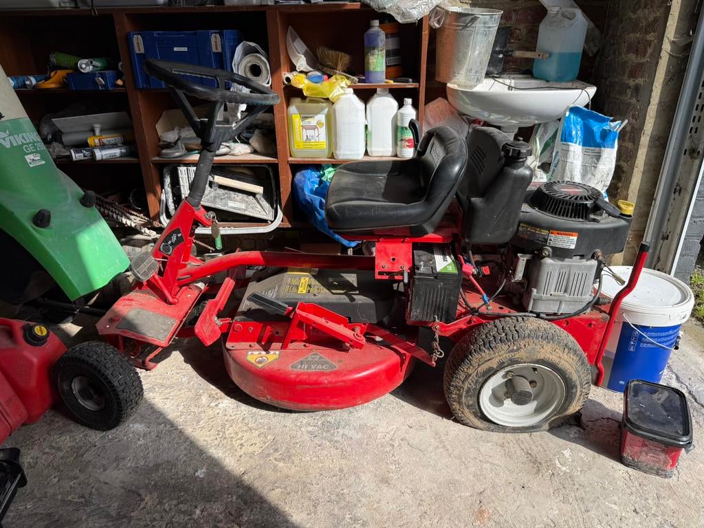 Tracteur tondeuse autoportee Snapper, Ophalen