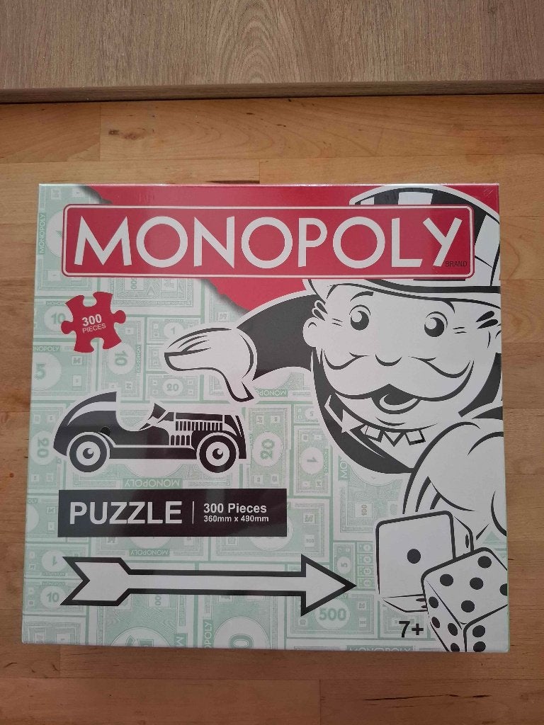 Monopoly puzzel van 300 stukjes, Ophalen of Verzenden, Meer dan 50 stukjes, Nieuw, 6 jaar of ouder